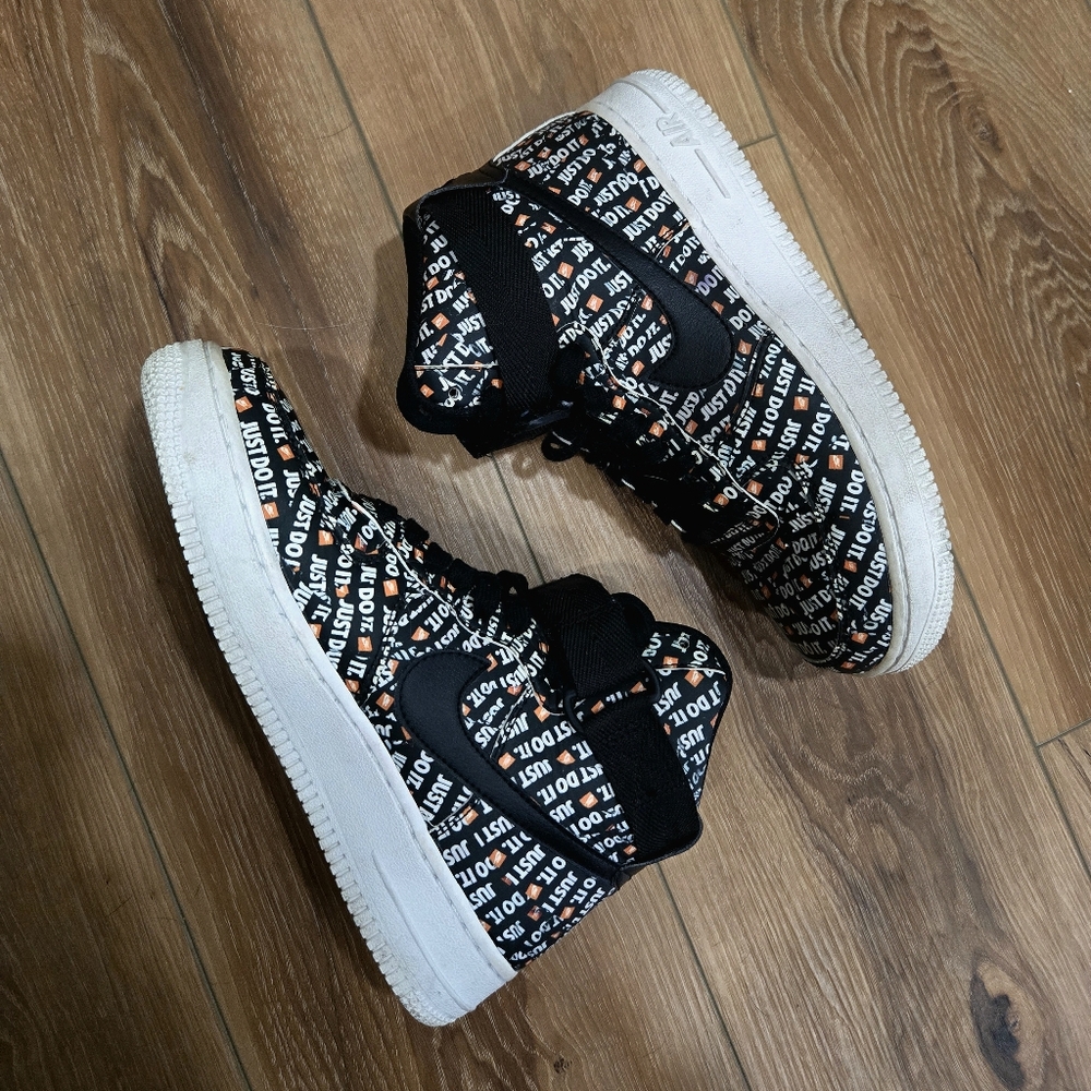 Nike Wmns Air Force 1 High 'Just Do It' High-Top Sneakers Streetwear Bold